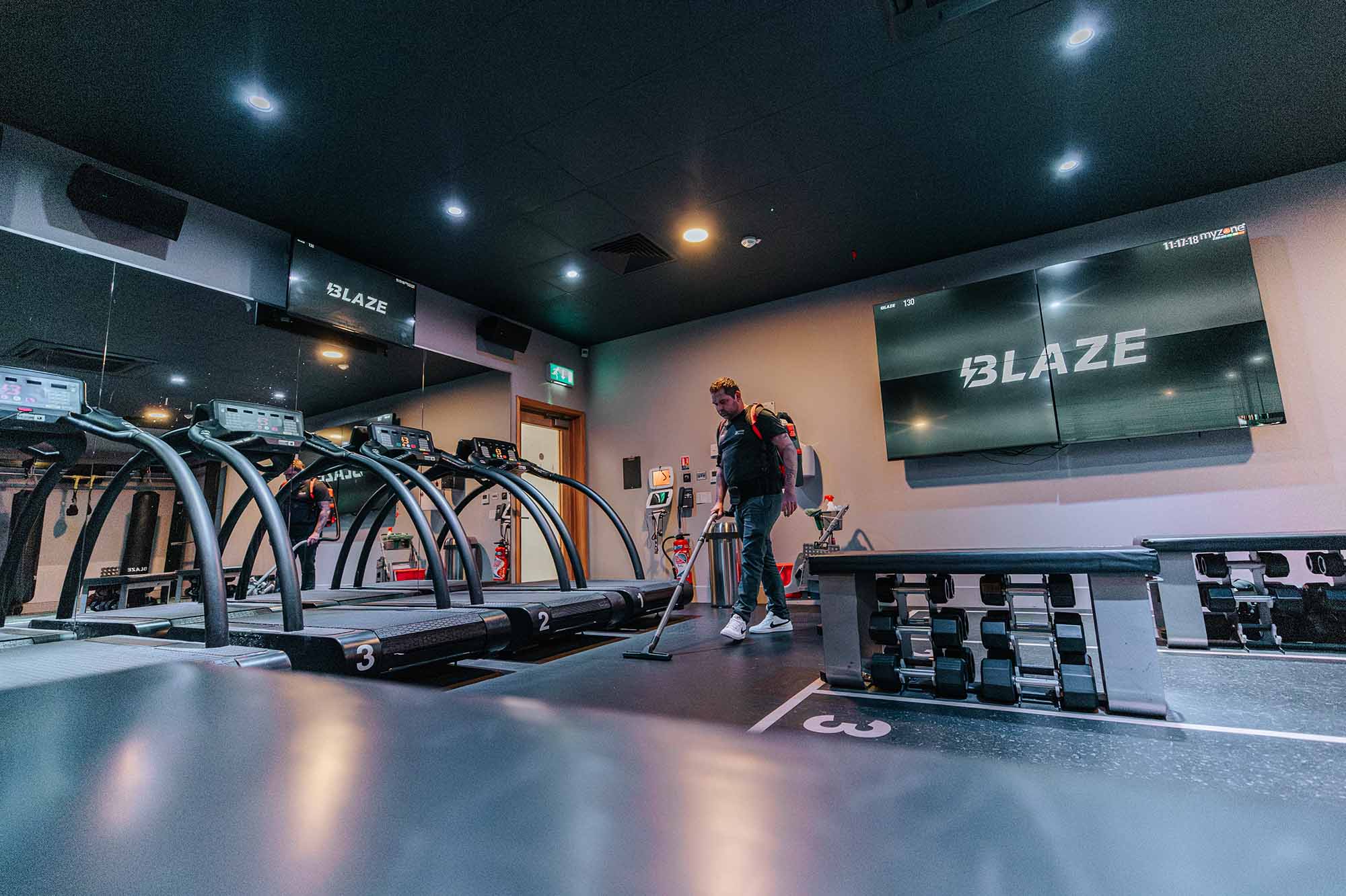 Nettoyage de salle de sport